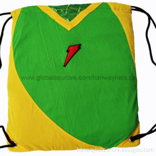 Polyester Drawstring Bag with Handles, Customized Logos are Accepted